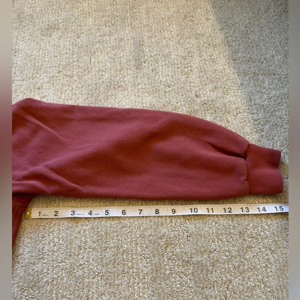 Lululemon Perfectly Oversized Crew in Soft Cranberry color